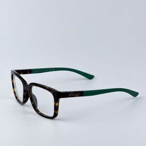 Gucci GG1738O 003 BRAND NEW Eyeglasses Havana Green Unisex Square